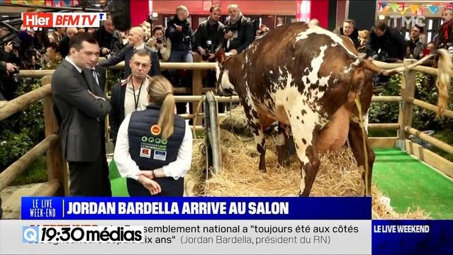 JORDAN BARDELLA arrive au Salon