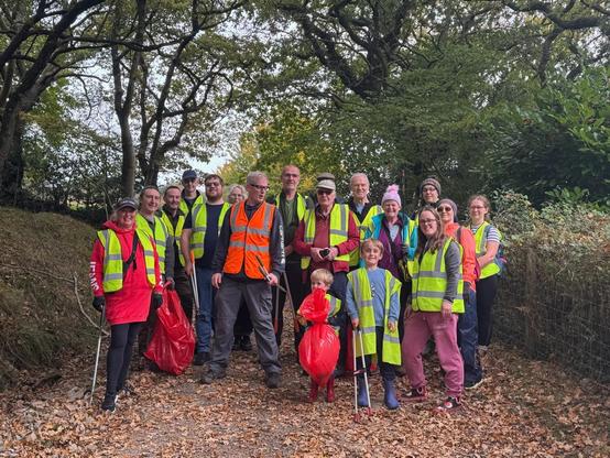 Some of the volunteers celebrating the massive achievement!