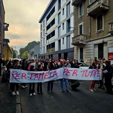 La fiaccolata di stasera in zona Gorla.