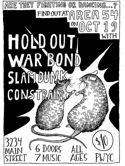 War Bond, Hold Out, Slam Dunk, Constrain at Area 54