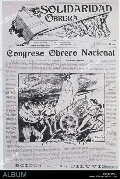 Portada del diario Solidaridad Obrera