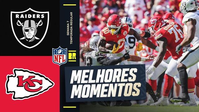 SEMANA 7 | Las Vegas Raiders vs Kansas City Chiefs | Melhores Momentos | NFL 2025