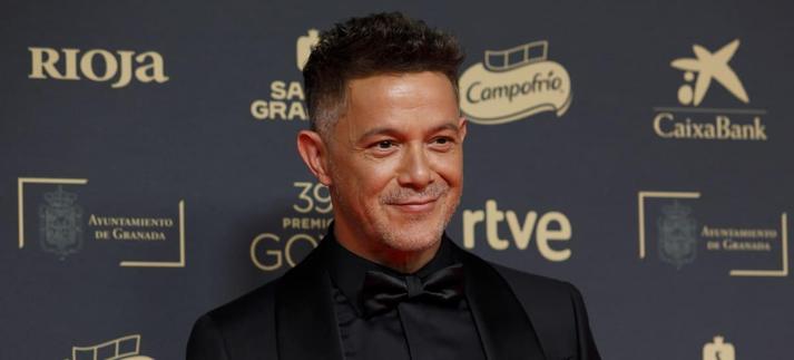 Alejandro Sanz en la alfombra roja de los Premios Goya 2025 / Anadolu