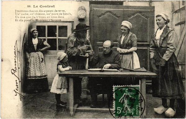 En Berry Le Contrat (#Indre)  #CartePostaleAncienne 👉 https://cartorum.fr/carte-postale/827310/en-berry-le-contrat