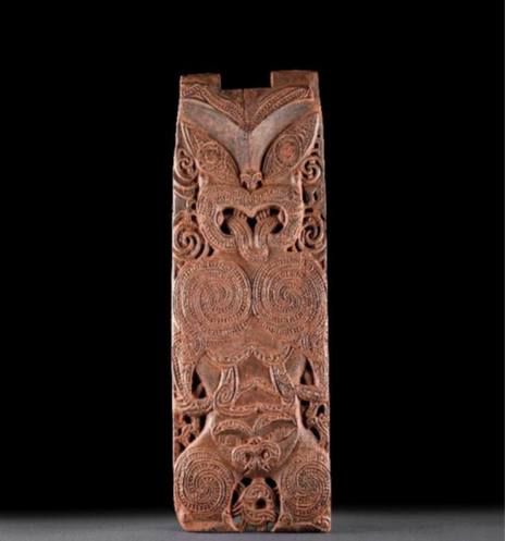 A sculpture from the Maori

For the Māori community of Te Aitanga-a-Hauiti, the Hinematioro Pou embodies the living presence of the revered ancestor and supreme princess Hinematioro.