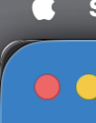detail screenshot of 3 stacked window corners, each different corner radius (thunderbird, teams, safari)