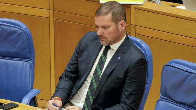 José López Campos, esta terza feira, no Parlamento. (Foto: Xunta da Galiza)