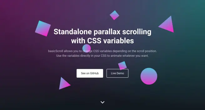 basicScroll allows you to change CSS variables depending on the scroll position. Use the variables directly in your CSS to animate whatever you want.