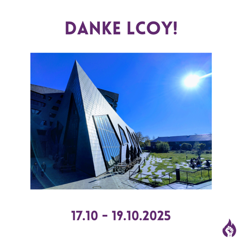Sharepic mit der Text "Danke LCOY"
