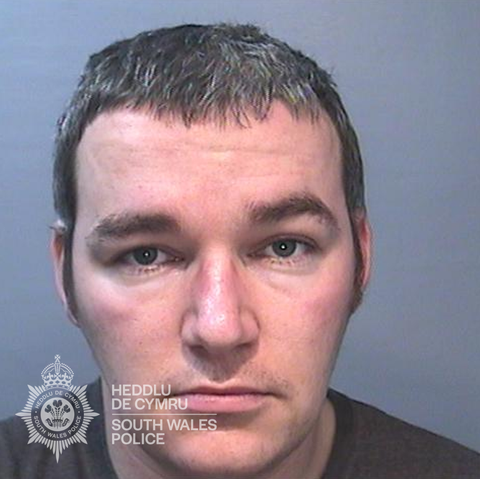 Police custody image of Joshua Jones, 32, from Cwmavon, jailed for child sex offences.