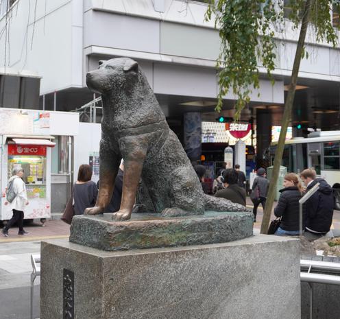Statue des Hundes Hachiko
