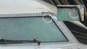 Aircraft Windshield Damage
