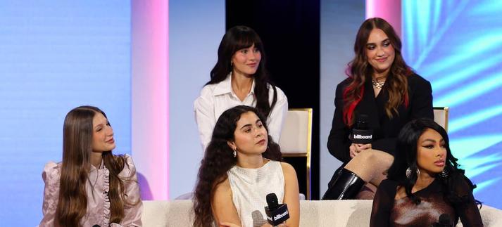 Aitana, Ela Taubert, Silvana Estrada, Yailin y Yami Safdie en The Women's Panel: Global Rising / Romain Maurice
