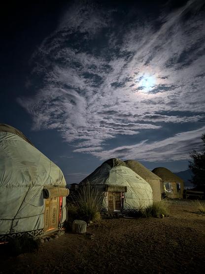 Bel-Tam Yurt Camp by lake side Issyk Kul, at Bishkek, Kyrgyzstan.
