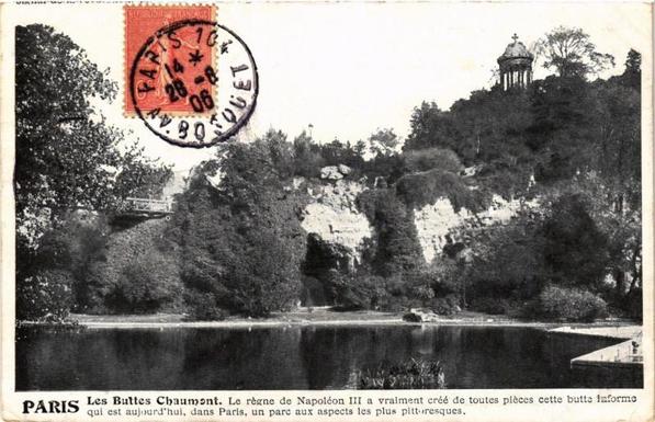 Les Buttes Chaumont à #Paris19 (#Paris)  #CartePostaleAncienne 👉 https://cartorum.fr/carte-postale/900248/paris-19e-les-buttes-chaumont