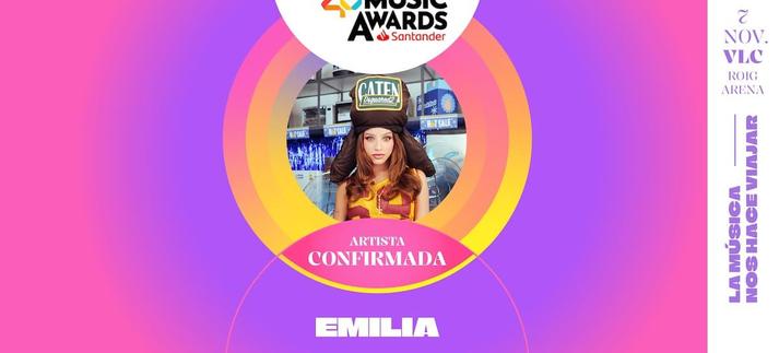 Emilia se une a LOS40 Music Awards Santander 2025