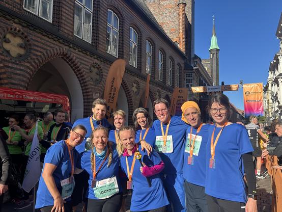 Foto: Die Laufstaffel vom Landgericht und Amtsgericht Lübeck