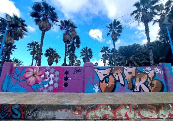 "Wild Rose" by Magick Artlion & Safree in La Línea de la Concepción, Spain