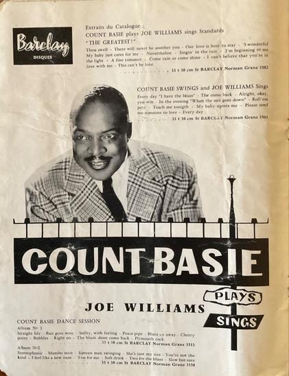 1961 - Count Basie plays Joe Williams sings - Disques Barclay