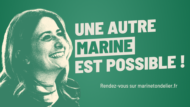 Une autre Marine est possible !

Rdv sur MarineTondelier.fr