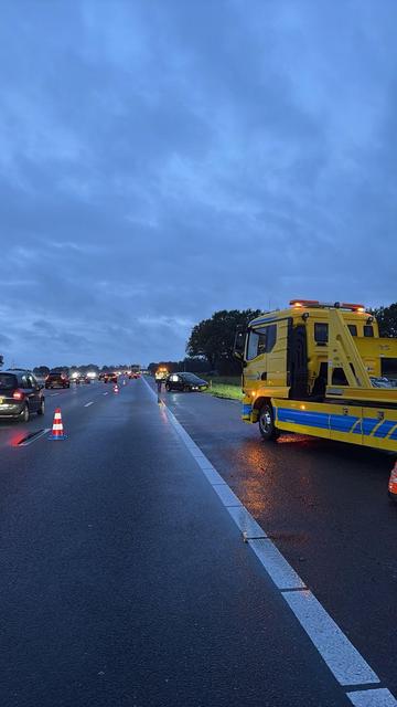 De berger is al aanwezig op de A28 bij Staphorst