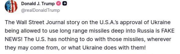 Trump statement on TruthSocial