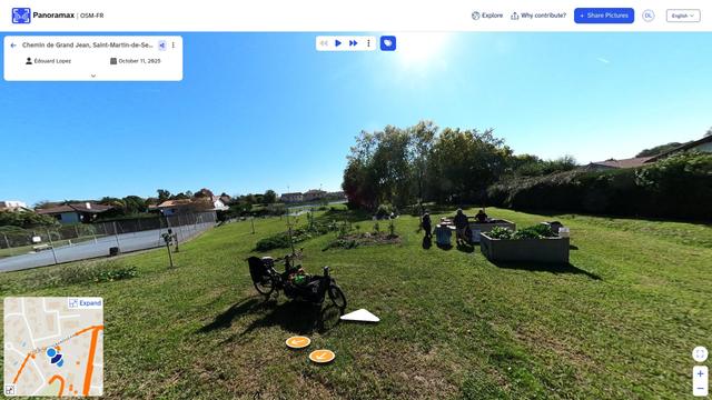 vue panoramax du jardin