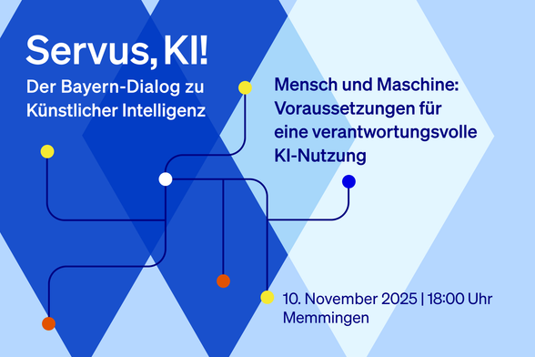 Veranstaltungshinweis Servus, KI! Der Bayern-Dialog zu Künstlicher Intelligenz