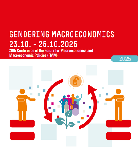 Text: GENDERING MACROECONOMICS I 23.10. – 25.10.2025, 29th Conference of the Forum for Macroeconomics and Macroeconomic Policies (FMM)