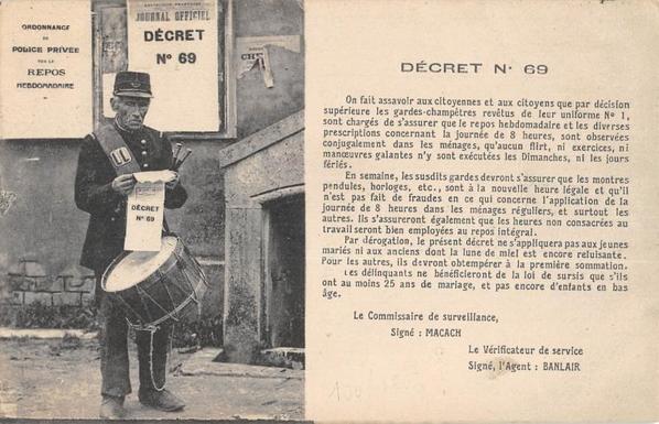 Types D'Auvergne - Tambour De Ville - Au Verso Situee A La Fauvieille (#PuyDeDôme)  #CartePostaleAncienne 👉 https://cartorum.fr/carte-postale/930546/types-dauvergne-tambour-de-ville-au-verso-situee-a-la-fauvieille