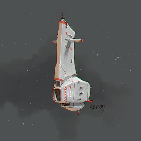 Spaceship doodle