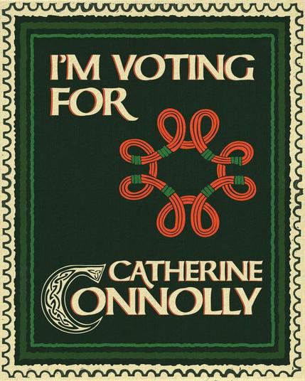 An image which reads: "I'm voting for Catherine Connolly"