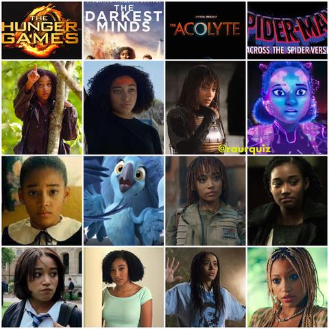 happy birthday amandla stemberg actress Osha Mae The Acolyte star wars The Hunger Games The Darkest Minds SpiderMan Across the SpiderVerse