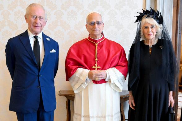 <p>VATICAN CITY – Britain&#8217;s <a href="https://www.rappler.com/people/p04621897-king-charles-iii/">King Charles</a> and&nbsp;<a href="https://www.rappler.com/topic/pope-leo-xiv/">Pope&nbsp;Leo</a>&nbsp;prayed together in the Vatican&#8217;s Sistine Chapel on Thursday, October 23, in the first joint worship including an English monarch and a Catholic pontiff since King Henry VIII broke away from Rome in 1534.</p>



<p>Latin chants and English prayers echoed through the chapel, where Leo was <a href="https://www.rappler.com/world/global-affairs/american-cardinal-robert-francis-prevost-elected-pope-leo-xiv/">elected</a> the <a href="https://www.rappler.com/world/global-affairs/profile-pope-leo-xiv-robert-prevost/">first US pope</a> by the world&#8217;s <a href="https://www.rappler.com/world/global-affairs/pope-leo-xiv-inauguration-conclave-vatican-updates-news-2025/">Catholic cardinals</a>&nbsp;six months ago&nbsp;in front of frescoes by Michelangelo depicting Christ delivering the Last Judgment.</p>



<p>Charles, supreme governor of the Church of England, was seated at the&nbsp;Pope&#8217;s left near the altar of the chapel as Leo and Anglican Archbishop Stephen Cottrell led a service that featured the Sistine Chapel Choir and two royal choirs.</p>


	<div class="shortcode shortcode--youtube">
		<div class="youtube-video">
	<button class="youtube-video__load-button">
				<span class="screen-reader-text">Play  Video</span>
	</button>
	<img alt="King Charles and Pope Leo pr