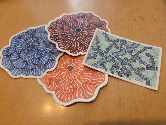 Stickers made from my hand drawn artworks.