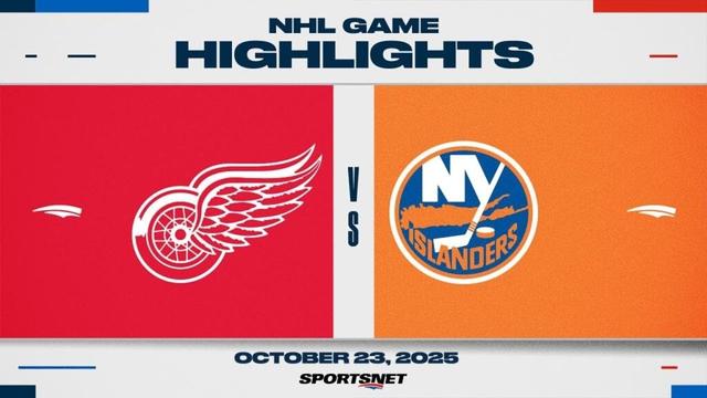 NHL Highlights | Red Wings vs. Islanders - October 23, 2025