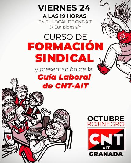 Viernes 24 a las 19:00 curso de formación laboral y presentación de la guía laboral de cnt-ait
