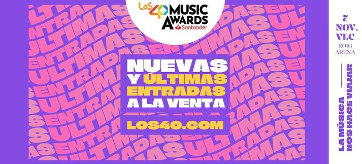 Nuevas y últimas entradas de LOS40 Music Awards Santander 2025