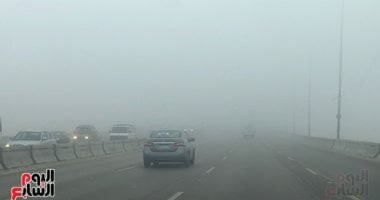 غلق الطريق الصحراوى من بوابات الإسكندرية لليوم الثالث بسبب الشبورة