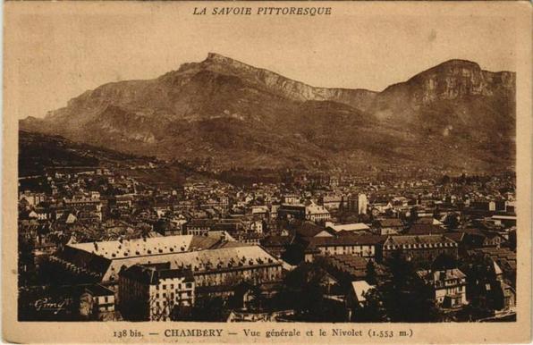 Chambery Vue Generale et le Nivolet (#Savoie)  #CartePostaleAncienne 👉 https://cartorum.fr/carte-postale/535714/chambery-vue-generale-et-le-nivolet