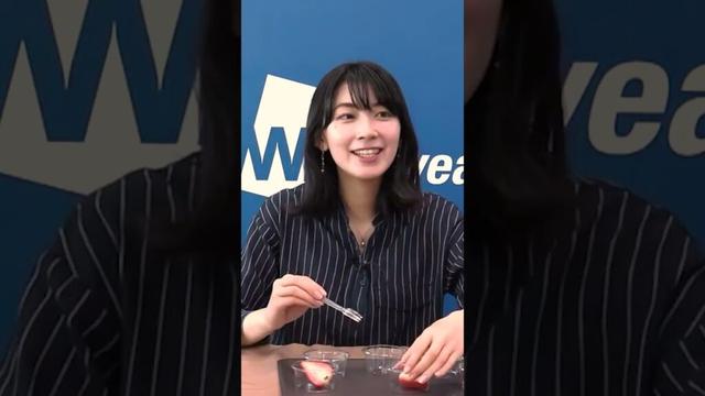 【檜山沙耶】ただいちごを食べてるだけの動画#shorts〈WeatherNewsLive〉2023.1.5sp