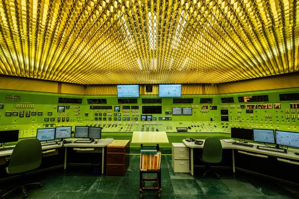 Réplica de la sala de control de la central nuclear de Almaraz.