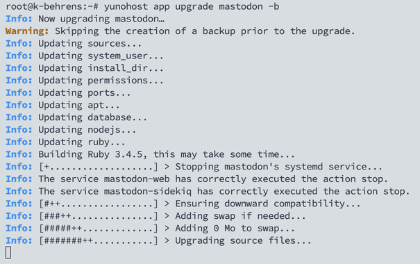 Shell Mastodon update