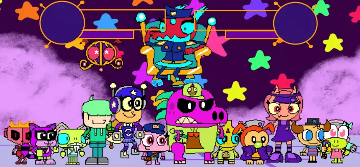 Everyone in the Polarium Colleseum.