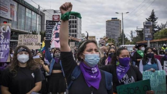 Mujeres en manifestación