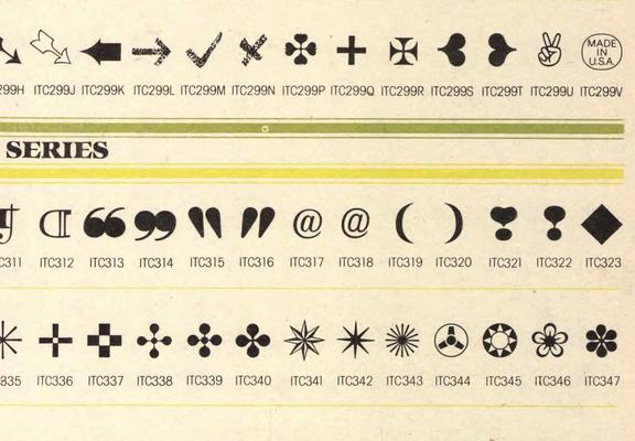 Cropped page showing many symbols, each with a code beneath it. Among them is Heart Exclamation, sitting next to a bulbous exclamation mark.