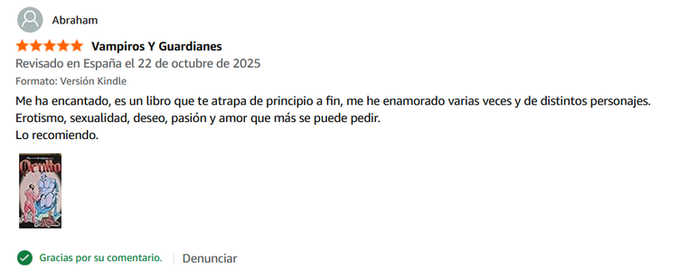 Reseña de 5 estrellas para la novela Oculto.