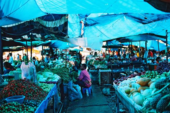Le marché du matin, Vientiane, Laos