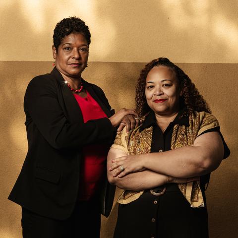 Lupe Todd-Medina, left, a Democratic strategist, and Tyquana Henderson-Rivers, a political consultant, said they are familiar with Letitia James’s impulse to help relatives. “I think it’s in our genetics,” Ms. Henderson-Rivers said.