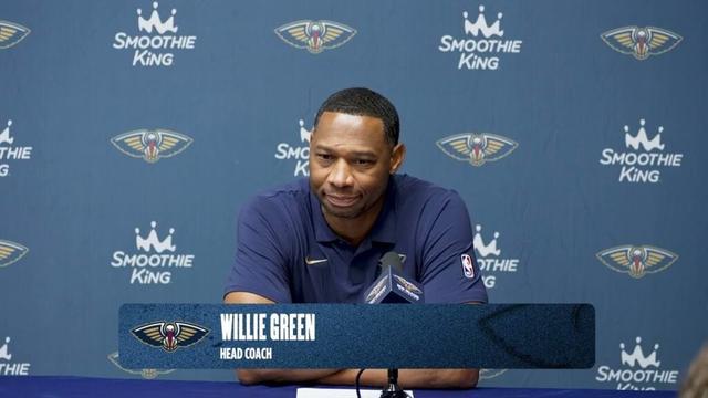 Willie Green interview | Pelicans-Spurs Postgame 10/24/2025